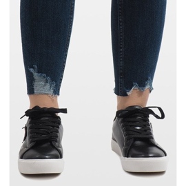 Czarne trampki serce G-115 2