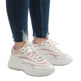 Białe modne obuwie sportowe BO-15 2