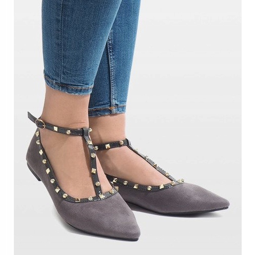 Szare balerinki 127-13 2