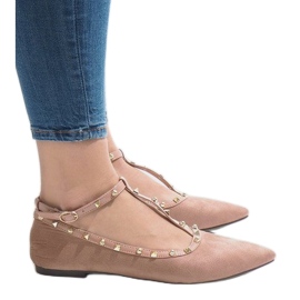 Różowe balerinki 127-13 1