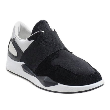 Czarne sneakersy z lycra R371 1