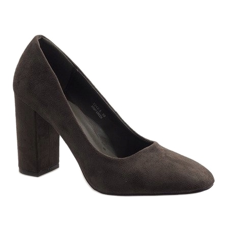 Zielone czółenka na słupku 2242-5 wielokolorowe 1