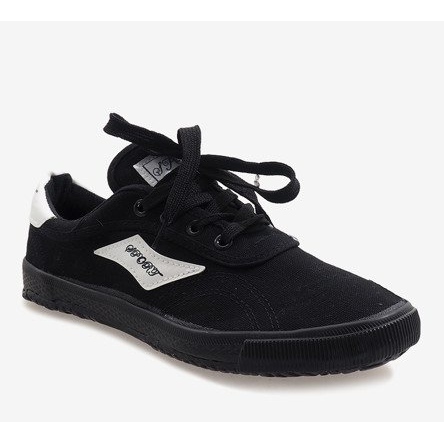 Czarne męskie trampki HW01 1