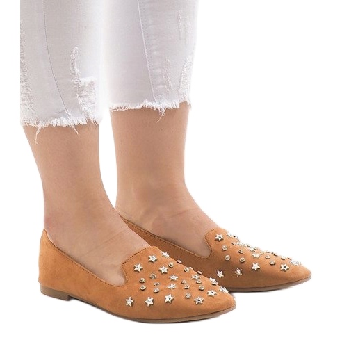 Camel mokasyny balerinki F3262 brązowe 1