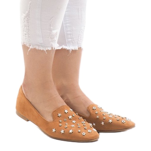 Camel mokasyny balerinki F3262 brązowe 2