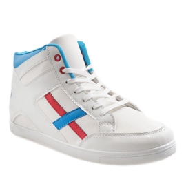 Białe męskie obuwie sportowe HY-1607 wielokolorowe 1
