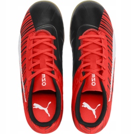 Buty piłkarskie Puma One 5.4 It Jr 105664 03 wielokolorowe czerwone 1