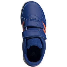 Buty adidas Altasport Cf K granatowo pomarańczowe Jr G27086 niebieskie 2