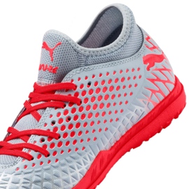 Buty piłkarskie Puma Future 4.4 Tt M 105690-01 wielokolorowe szare 2
