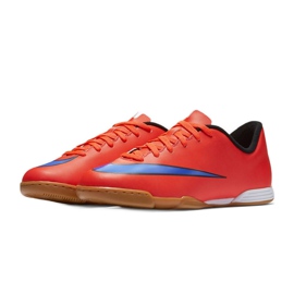 Buty piłkarskie Nike Mercurial Vortex Ii Ic Jr 651643-650 czerwone czerwone 4