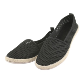 Espadryle z siateczki czarne JX1029 Black 3