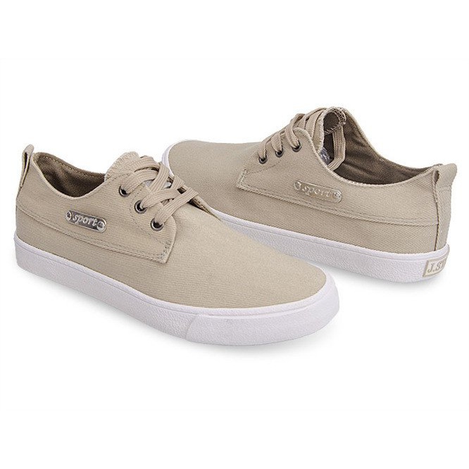 Materiałowe Trampki Casual Y011 Khaki wielokolorowe zielone 2