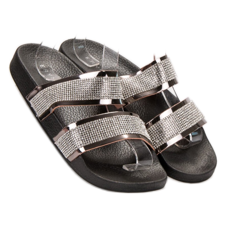 Erynn Czarne Klapki 1