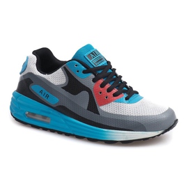 Neony Buty Do Biegania B306-9 Biały białe czarne niebieskie wielokolorowe 2