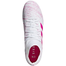 Buty piłkarskie adidas Nemeziz 18.3 Fg M BB9436 białe białe 1