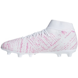 Buty piłkarskie adidas Nemeziz 18.3 Fg M BB9436 białe białe 2