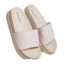 Melisa Klapki Na Koturnie brązowe 2