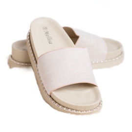 Melisa Klapki Na Koturnie brązowe 1