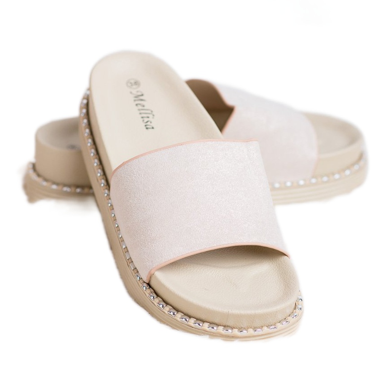 Melisa Klapki Na Koturnie brązowe 1