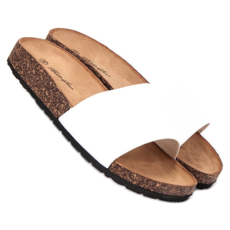 Bello Star Klasyczne Białe Klapki 1