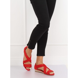 Sandałki espadryle czerwone 9R72 Red 2