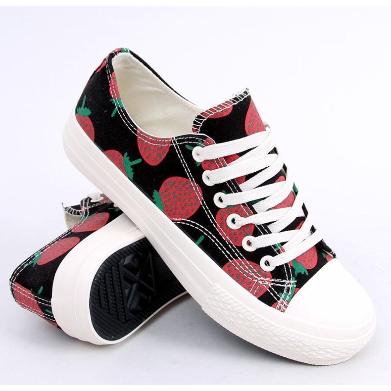 Trampki strawberry czarne XL-21 Black 2