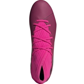Buty piłkarskie adidas Nemeziz 19.3 Fg M F34388 różowe czarne 2