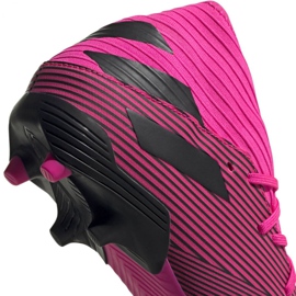 Buty piłkarskie adidas Nemeziz 19.3 Fg M F34388 różowe czarne 4