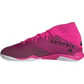 Buty piłkarskie adidas Nemeziz 19.3 In M F34411 różowe czarne szare 1