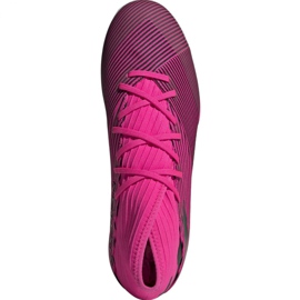Buty piłkarskie adidas Nemeziz 19.3 In M F34411 różowe czarne szare 2