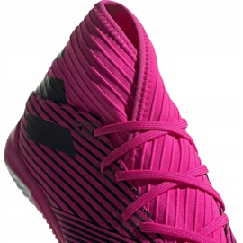 Buty piłkarskie adidas Nemeziz 19.3 In M F34411 różowe czarne szare 3