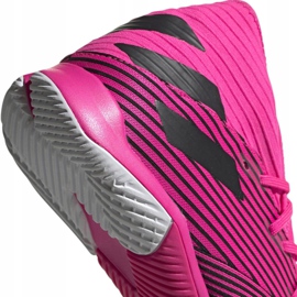 Buty piłkarskie adidas Nemeziz 19.3 In M F34411 różowe czarne szare 4