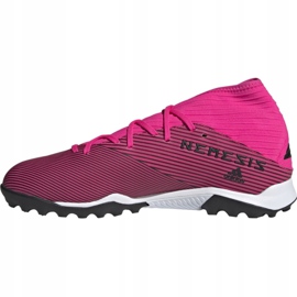 Buty piłkarskie adidas Nemeziz 19.3 Tf M F34426 różowe czarne 1