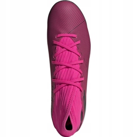 Buty piłkarskie adidas Nemeziz 19.3 Tf M F34426 różowe czarne 2