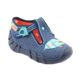 Befado obuwie dziecięce 110P356 niebieskie wielokolorowe 2