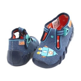 Befado obuwie dziecięce 110P356 niebieskie wielokolorowe 5