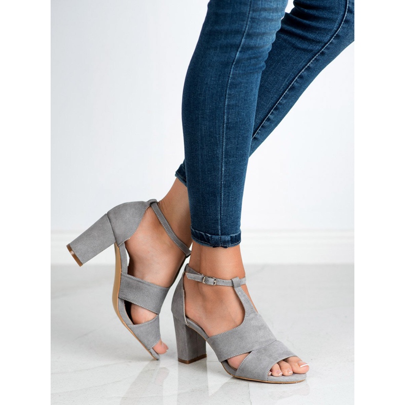 Vinceza Szare Sandałki 1
