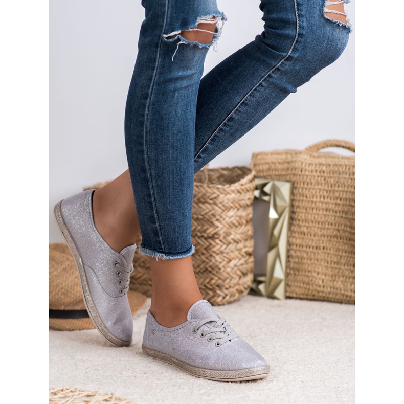 Balada Lekkie Espadryle szare 1
