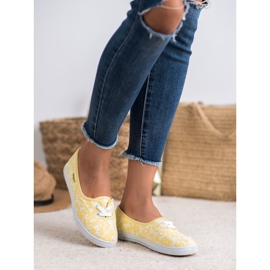 Tenisówki Ze Wzorem VICES białe żółte 2