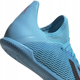 Buty piłkarskie adidas X 19.3 In Jr F35354 niebieskie 5