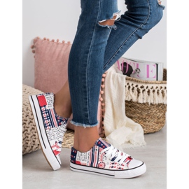 SHELOVET Trampki Ze Wzorem wielokolorowe 2