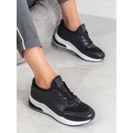 Ideal Shoes Damskie Buty Sportowe czarne 2
