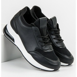 Ideal Shoes Damskie Buty Sportowe czarne 1