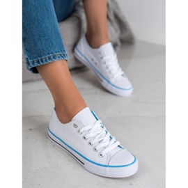 SHELOVET Klasyczne Białe Trampki 1