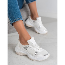 Small Swan Casualowe Sneakersy białe 2