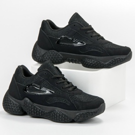 SHELOVET Czarne Sneakersy Damskie 3