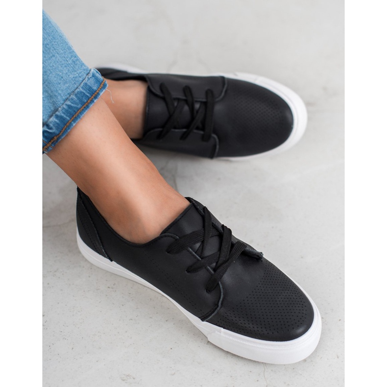 SHELOVET Czarne Półbuty 1