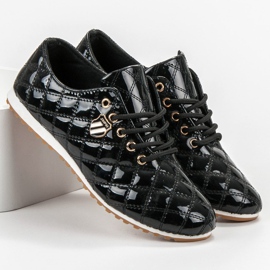 Camo Lakierowane Półbuty czarne 1