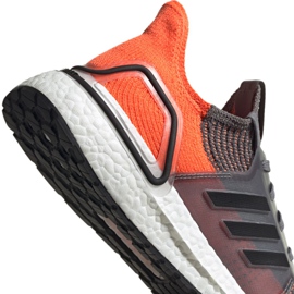 Buty biegowe adidas UltraBoost 19 m M G27517 pomarańczowe szare 1