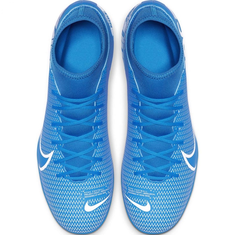 Buty piłkarskie Nike Mercurial Superfly 7 Club FG/MG M AT7949-414 niebieskie niebieskie 1